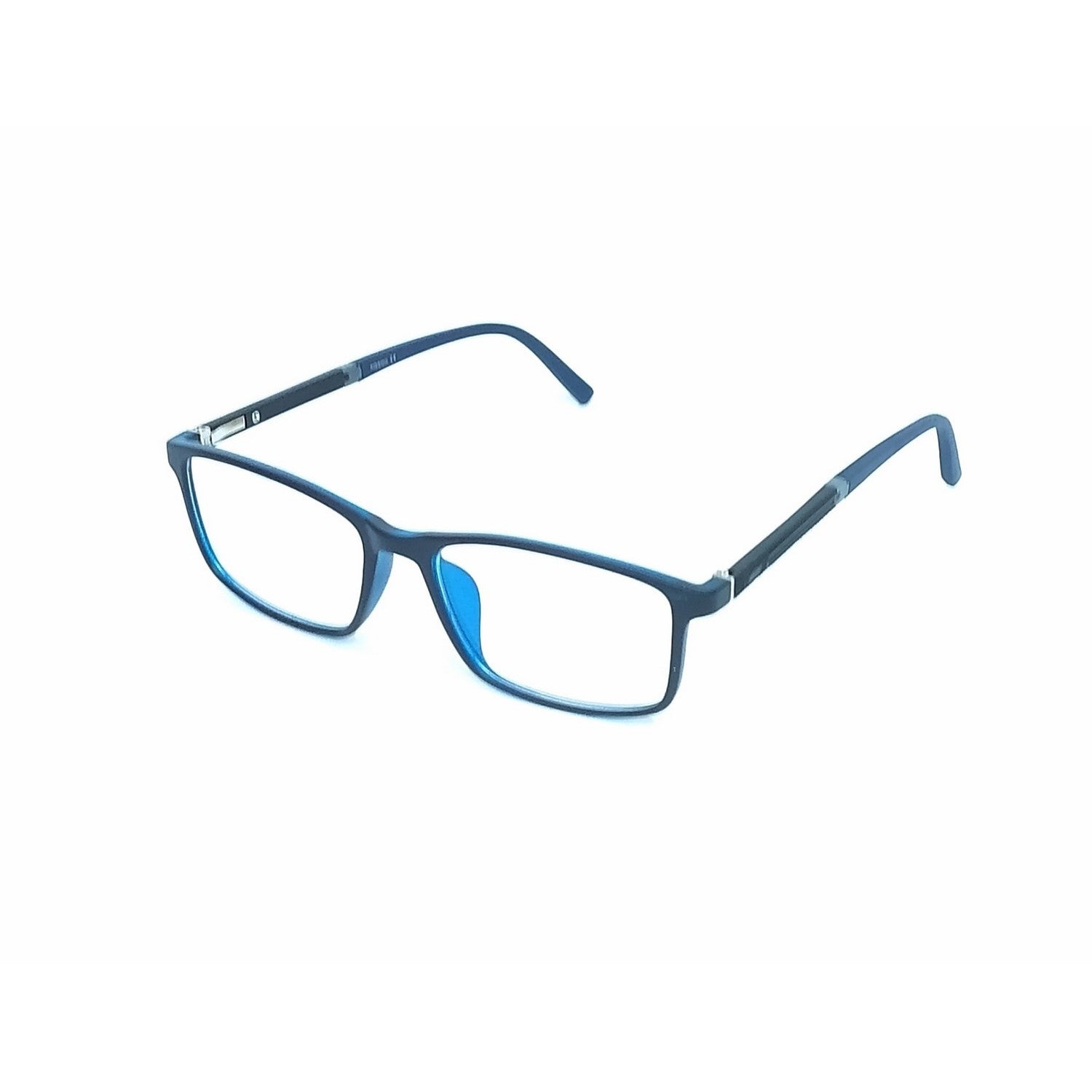 Blue Light Blocking Computer Glasses Rectangle Frame 66007 C6 - Reduce Eye Strain for Work & Gaming