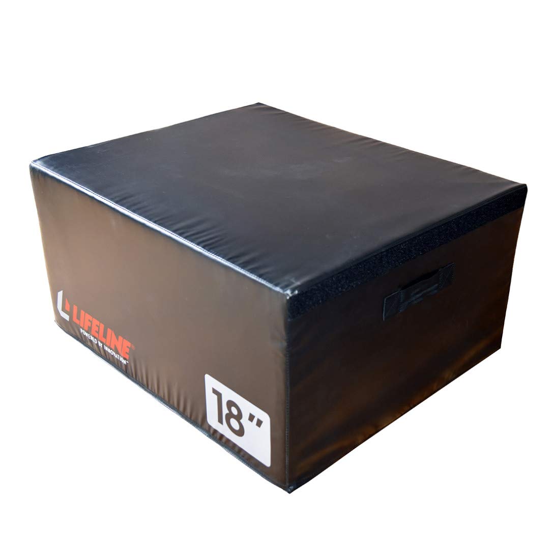 Durable Foam Plyo Box for Cross Training & HIIT - Vinyl Covered Plyometric Jump Box with Handles - Multiple Height Options for Home Gym & Workout Equipment - Perfect for Box Jumps, Step Ups & Fitness Training