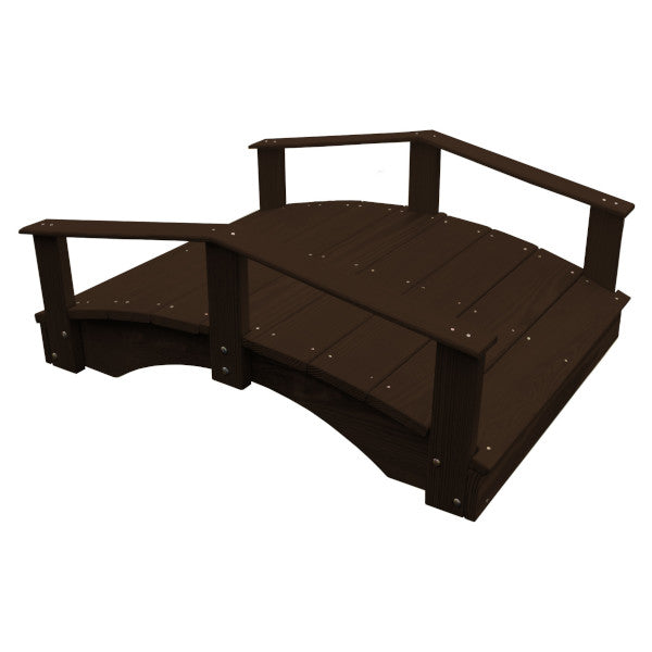 Handcrafted Oriental Garden Bridge - Decorative Asian Wooden Footbridge for Zen Gardens, Ponds & Backyard Landscaping