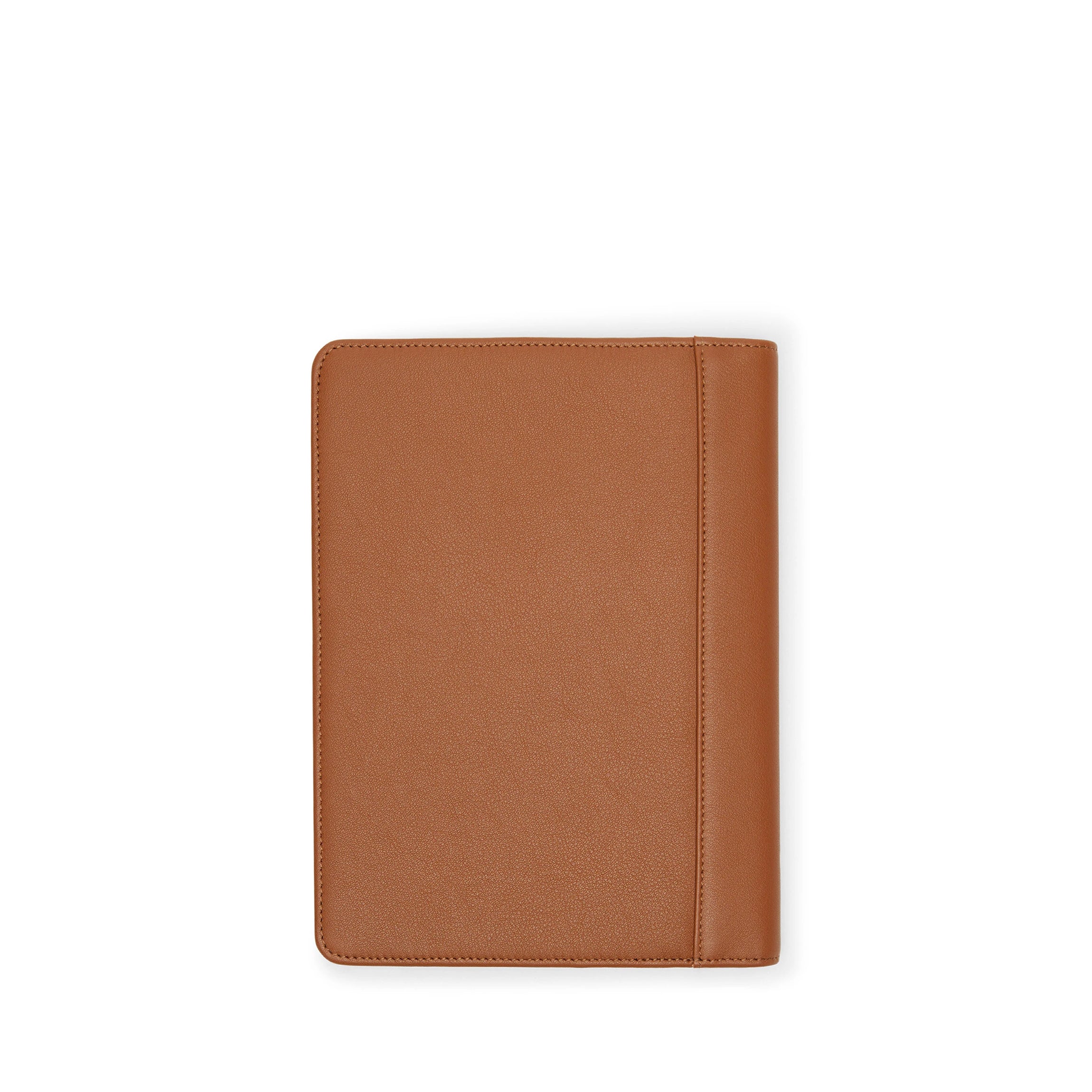 Premium A5 Standard Spiral Notebook - Cognac Brown Leather Cover, 120 Pages College Ruled Paper - Perfect for Journaling, Note Taking & Office Use