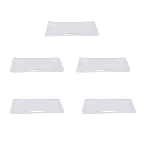 5pcs Reusable Transparent DIY Neck Mask Mold - Neck Patch Tray for Facial Mask Making | Perfect for Spa, Beauty Salon & Home Skincare Routine