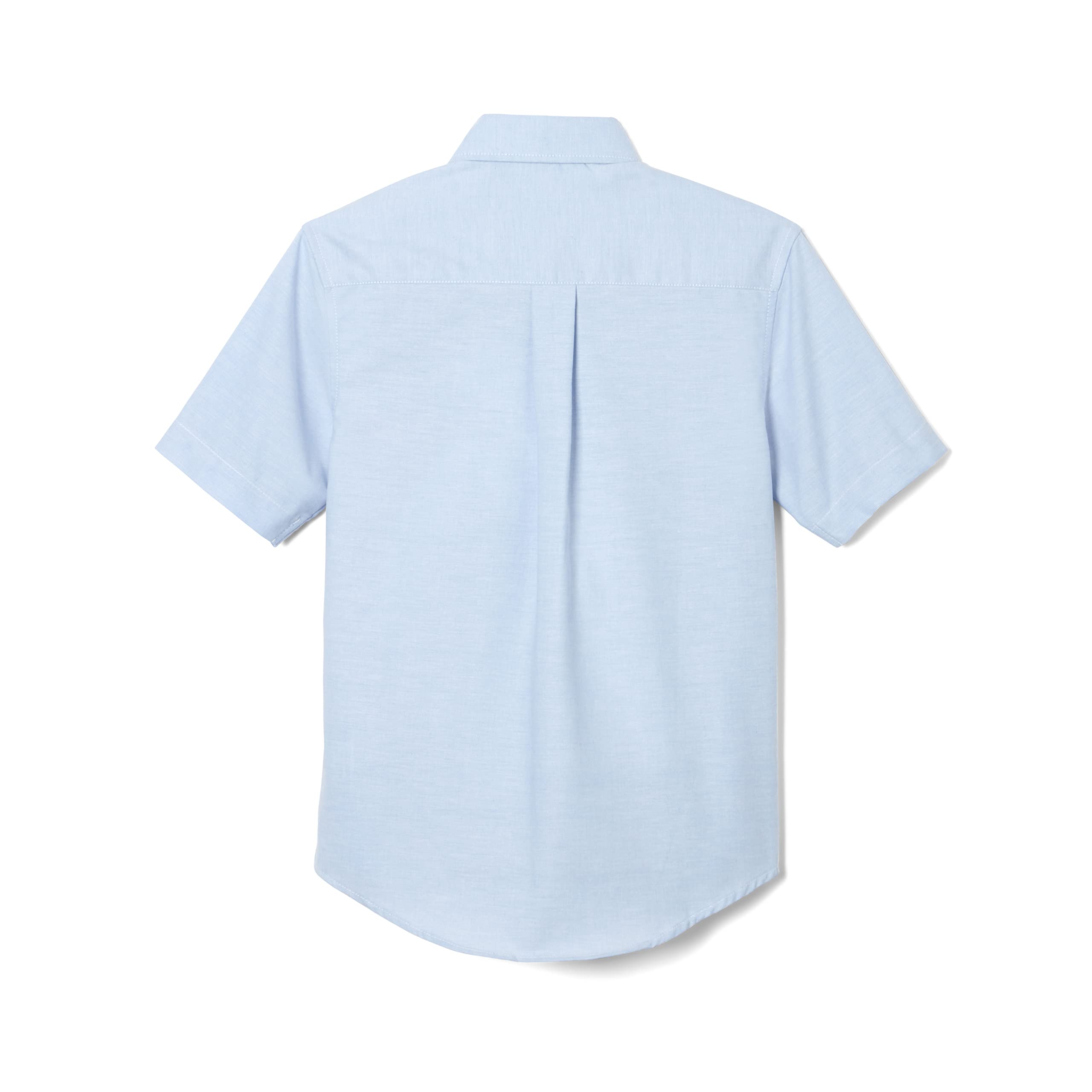 French Toast Men's Expandable Collar Short Sleeve Oxford Dress Shirt - Comfortable Business Casual Shirt for Office, Wedding & Formal Events