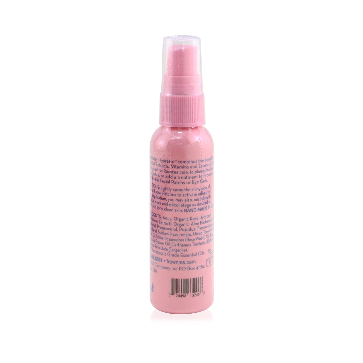 Frownies Rosewater Hydrator Spray with Organic Rose Hydrosol, Aloe Vera & Hyaluronic Acid | Hydrating Facial Mist for Dry Skin | Perfect for Travel, Gym & Daily Skincare Routine