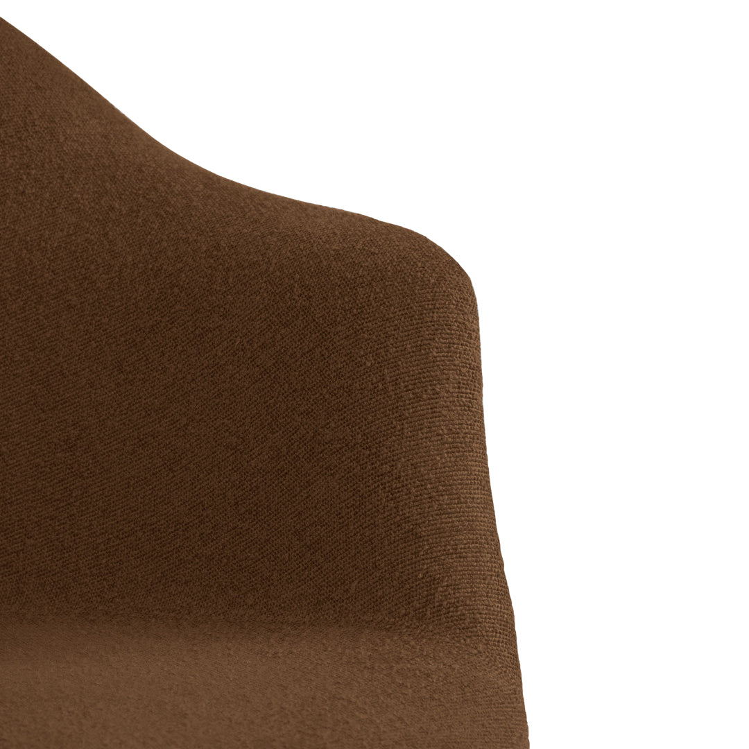 Bat Dining Chair with Conic Base - Fully Upholstered Modern Kitchen Chair for Home, Restaurant & Cafe Dining