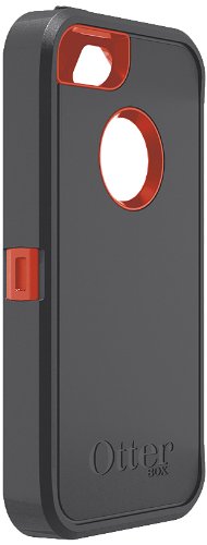 OTTERBOX DEFENDER SERIES Rugged Protective Case for iPhone 5 (Not Compatible with iPhone 5C) - Shockproof, Drop-Resistant Cover with Retail Packaging in Bolt Grey - Perfect for Outdoor Activities, Construction Work & Extreme Sports Protection