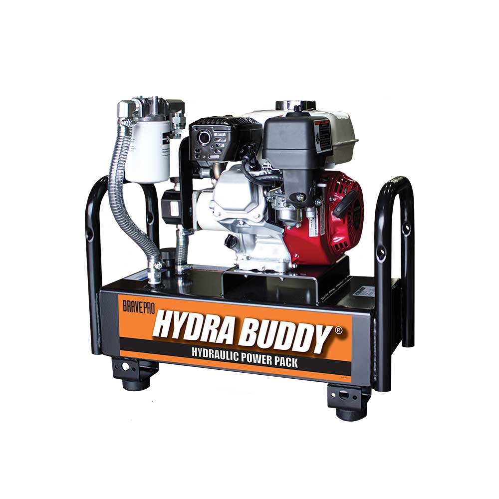 Brave Hydraulic Power Pack - 900 PSI 7 GPM High Performance Pump with Recoil Start & Honda GC160 Engine - Ideal for Log Splitters, Construction Equipment, and Hydraulic Tools