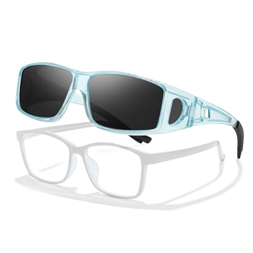 G03 Blue+case Fit Over Glasses Sunglass