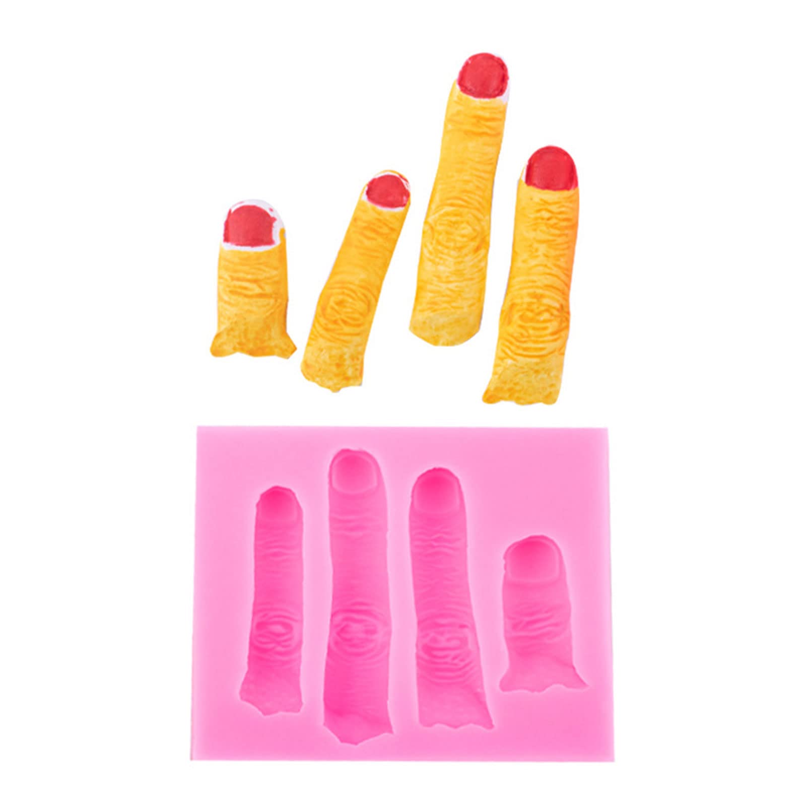 Premium Silicone Molds for DIY Soap Making - Realistic Broken Finger Cake Decorating & Candle Making Supplies - Perfect for Halloween, Horror Parties, and Themed Dessert Creations