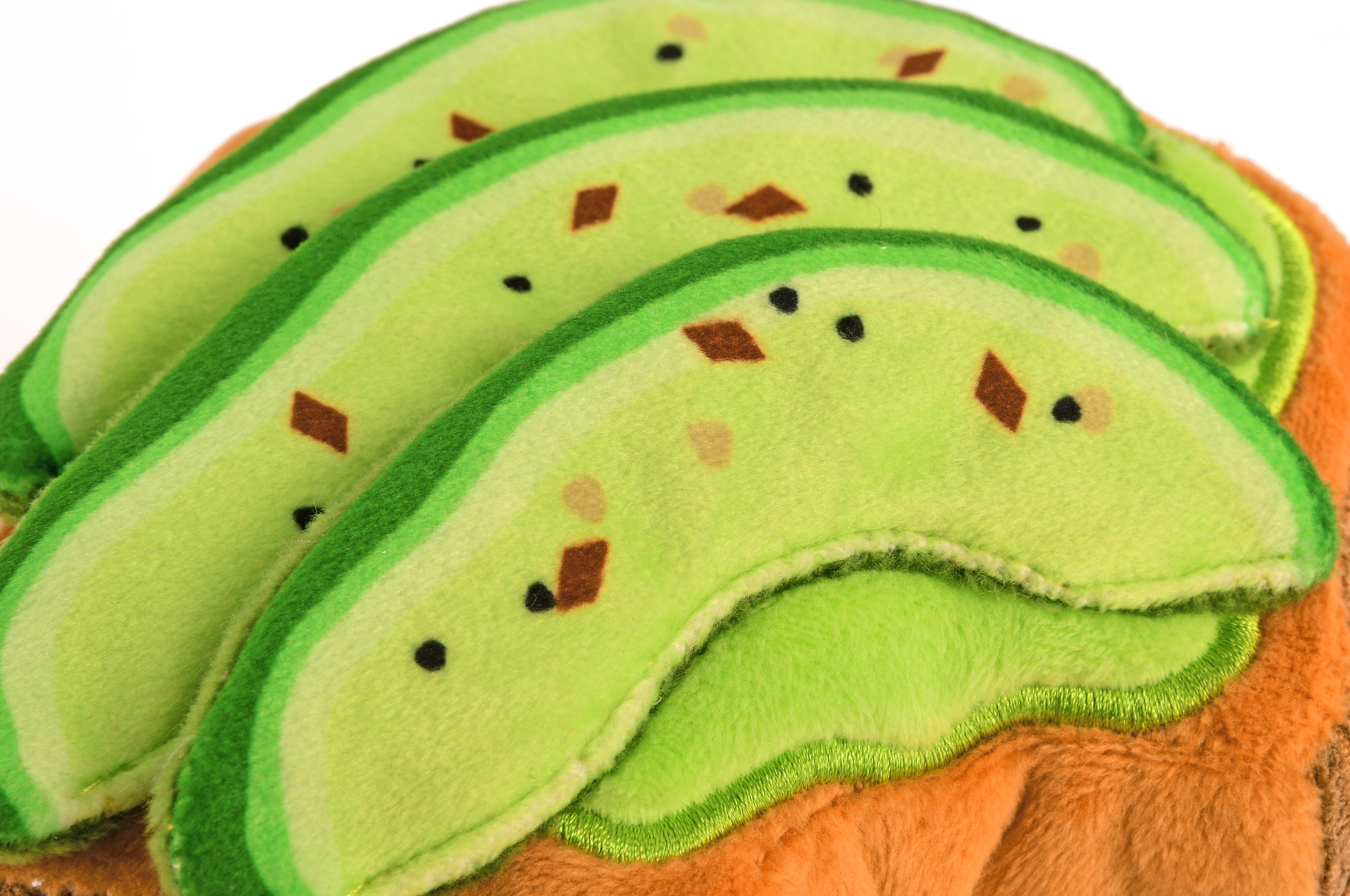 Avocado Toast Plush Dog Toy - Barking Brunch™ Soft Chew Toy for Dogs | Pet P.L.A.Y. | Perfect for Playtime, Training & Cuddling