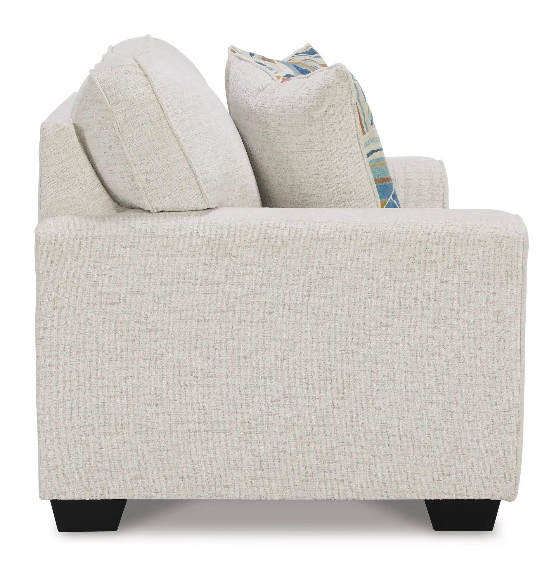 Cashton Snow Sofa & Loveseat Set 40604 - Modern 2-Piece Living Room Furniture for Small Spaces, Apartments & Cozy Home Decor