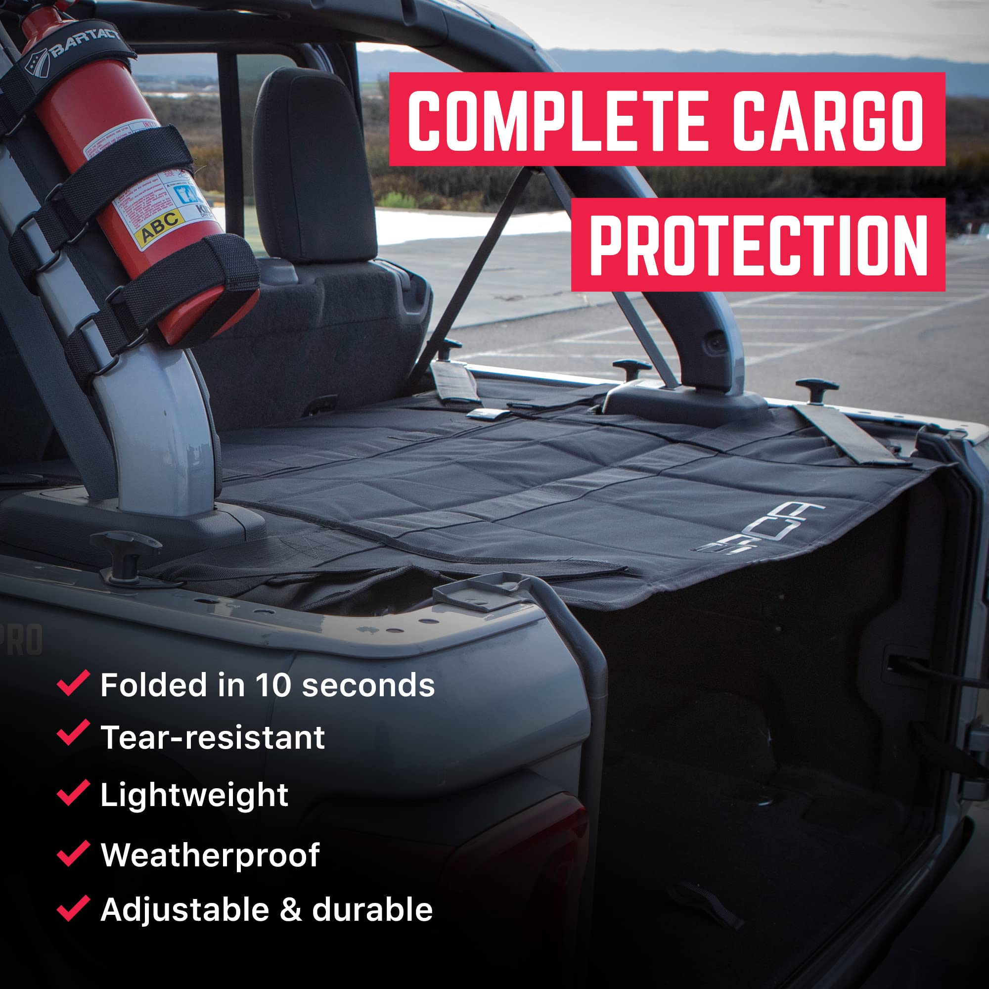 GPCA Cargo Cover LITE for Jeep Wrangler - Waterproof Hardtop Storage Protector | Perfect for Off-Road Adventures & Outdoor Gear Protection
