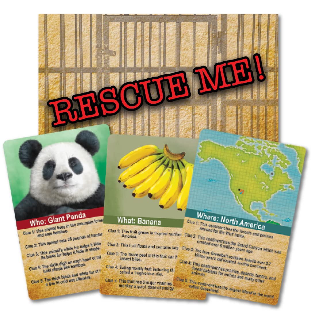 Missing Lynx Wildlife Rescue - Best Cooperative Board Game for Kids & Family Game Night - Educational World Map Adventure for Learning & Bonding