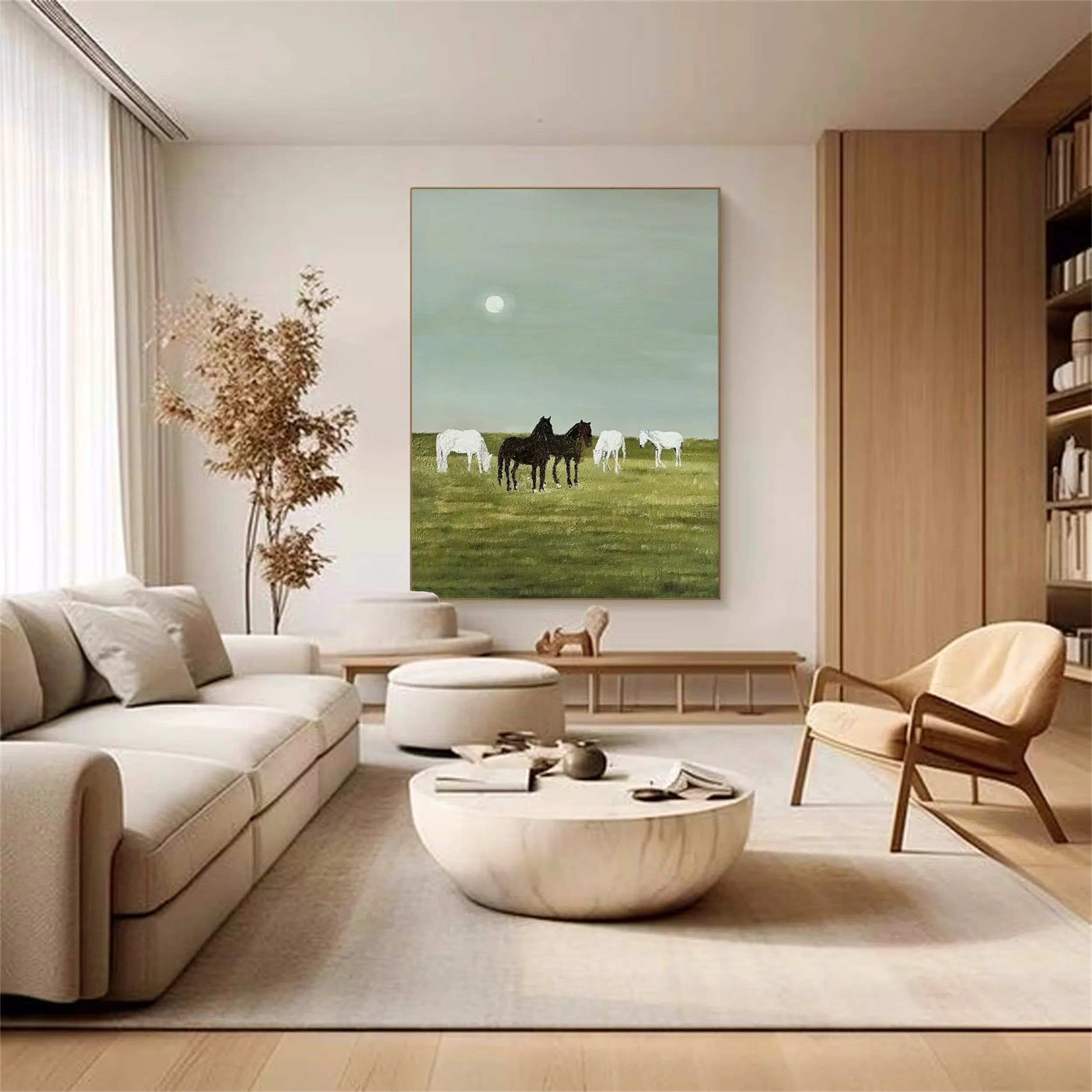 Animal Art Painting #AP035 - Handmade Wildlife Canvas Wall Decor for Living Room, Bedroom & Office
