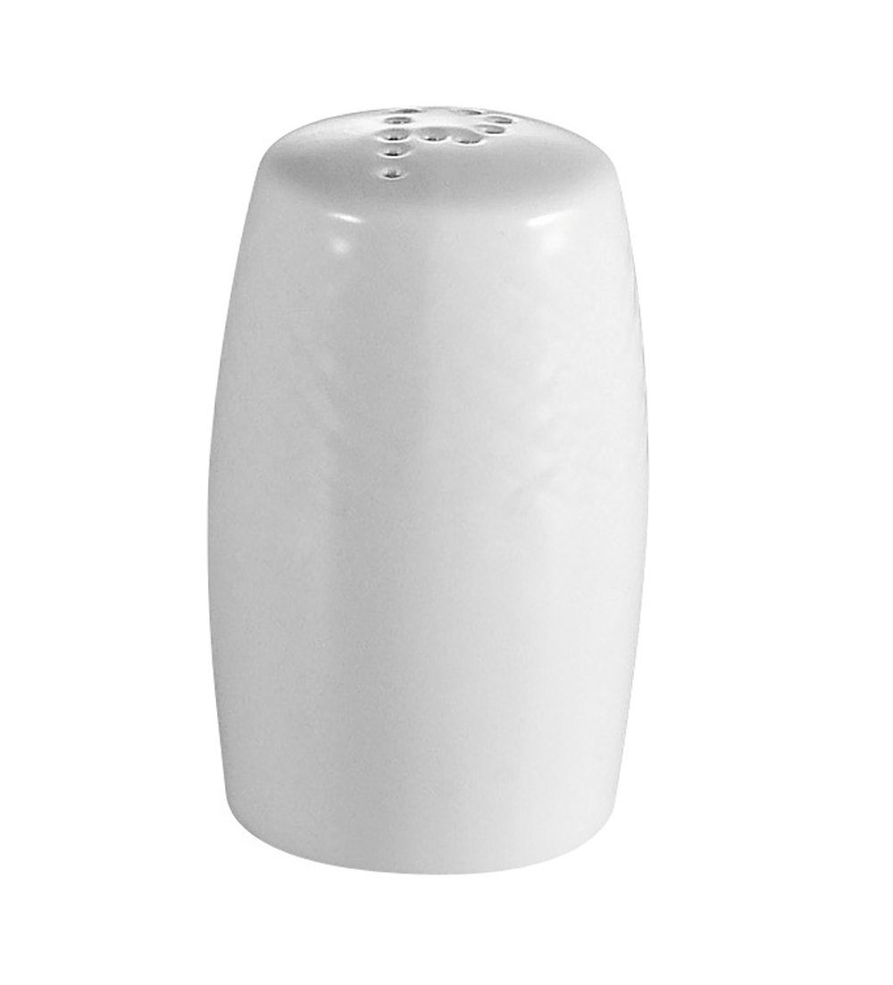 Premium 2-1/8 Inch Super White Porcelain Pepper Shakers - Bulk Pack of 48 - Restaurant & Catering Supplies - Perfect for Dining Tables, Buffets, and Food Service Businesses