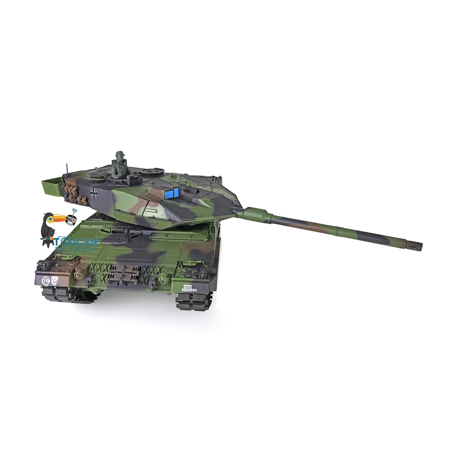 2.4GHz Remote Control RC Tank - Heng Long 1/16 Scale Leopard 2A6 with TK7.0 Main Board | Ready-to-Run BB Shooting, Rotating Turret | Battle Simulation & Outdoor Play for Adults & Kids