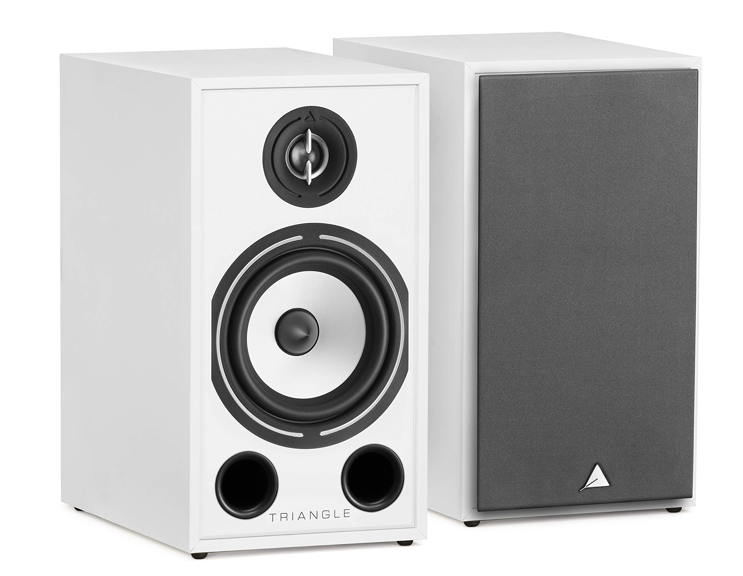 Triangle Borea BR03 Hi-Fi Bookshelf Speakers - Premium Sound Quality, White (Pair) - Perfect for Home Theater, Music Listening & Audiophile Setups