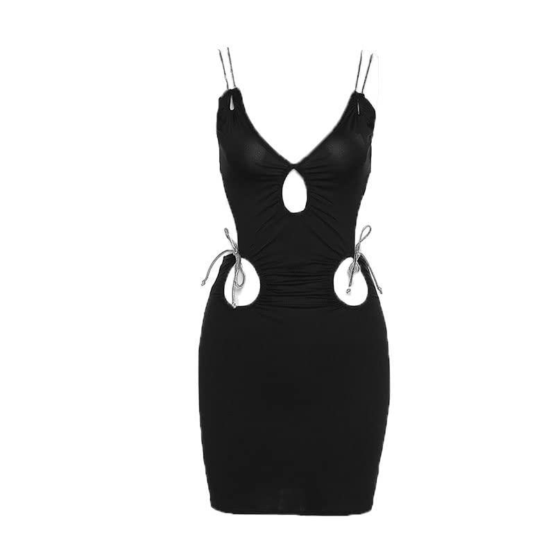 Sexy Black Mini Dress for Women - Sleeveless Tight Party Club Dress | Perfect for Night Out, Clubbing, Date Night & Special Occasions