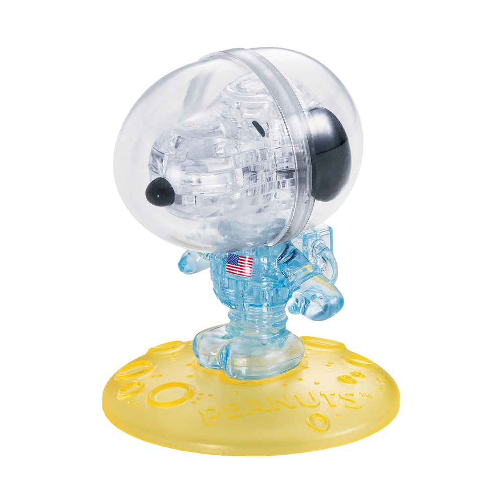 BePuzzled Peanuts Astronaut Snoopy 3D Crystal Puzzle - 35 Piece Space-Themed Brain Teaser for Adults & Teens | Fun STEM Gift for Space Enthusiasts & Puzzle Lovers