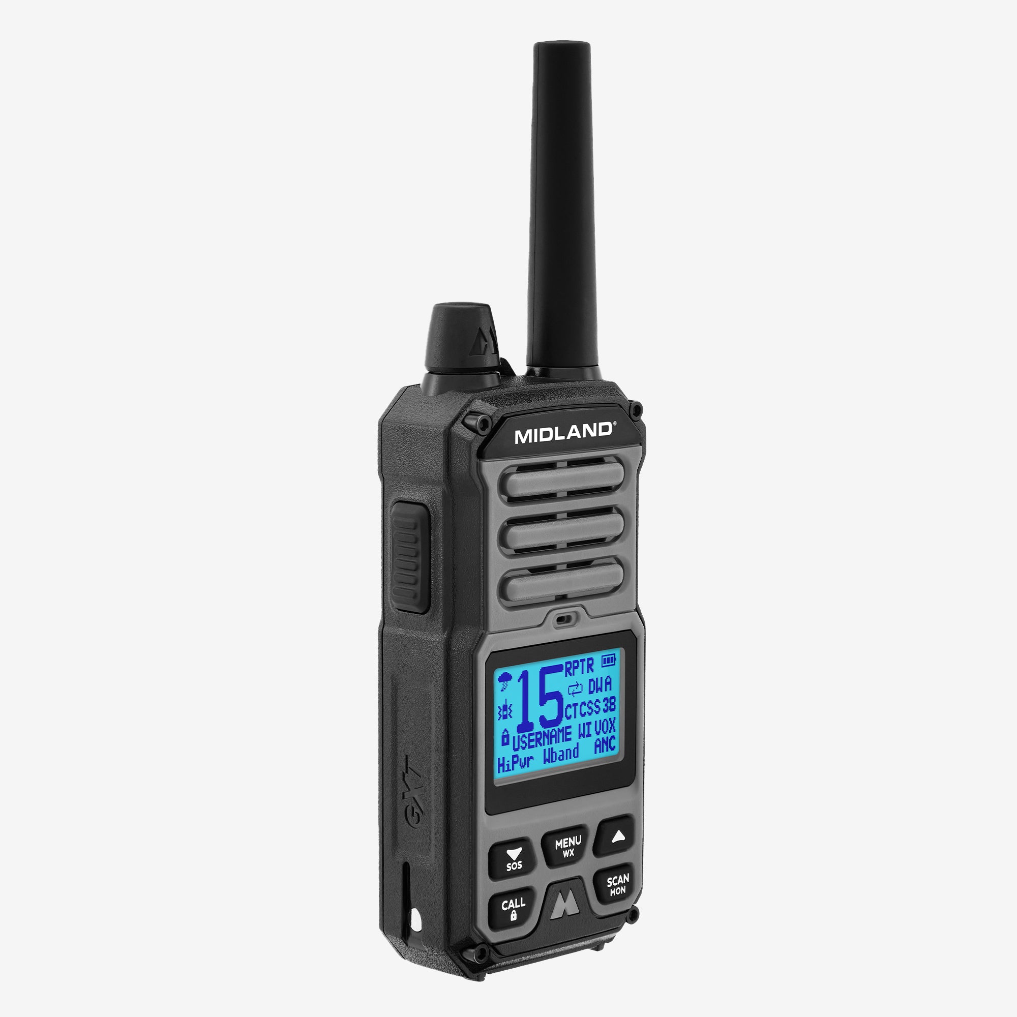 GXT67 GMRS 5 Watt Walkie Talkie - Long Range Two Way Radio with 22 Channels & NOAA Weather Alerts | Perfect for Hiking, Camping, and Outdoor Adventures