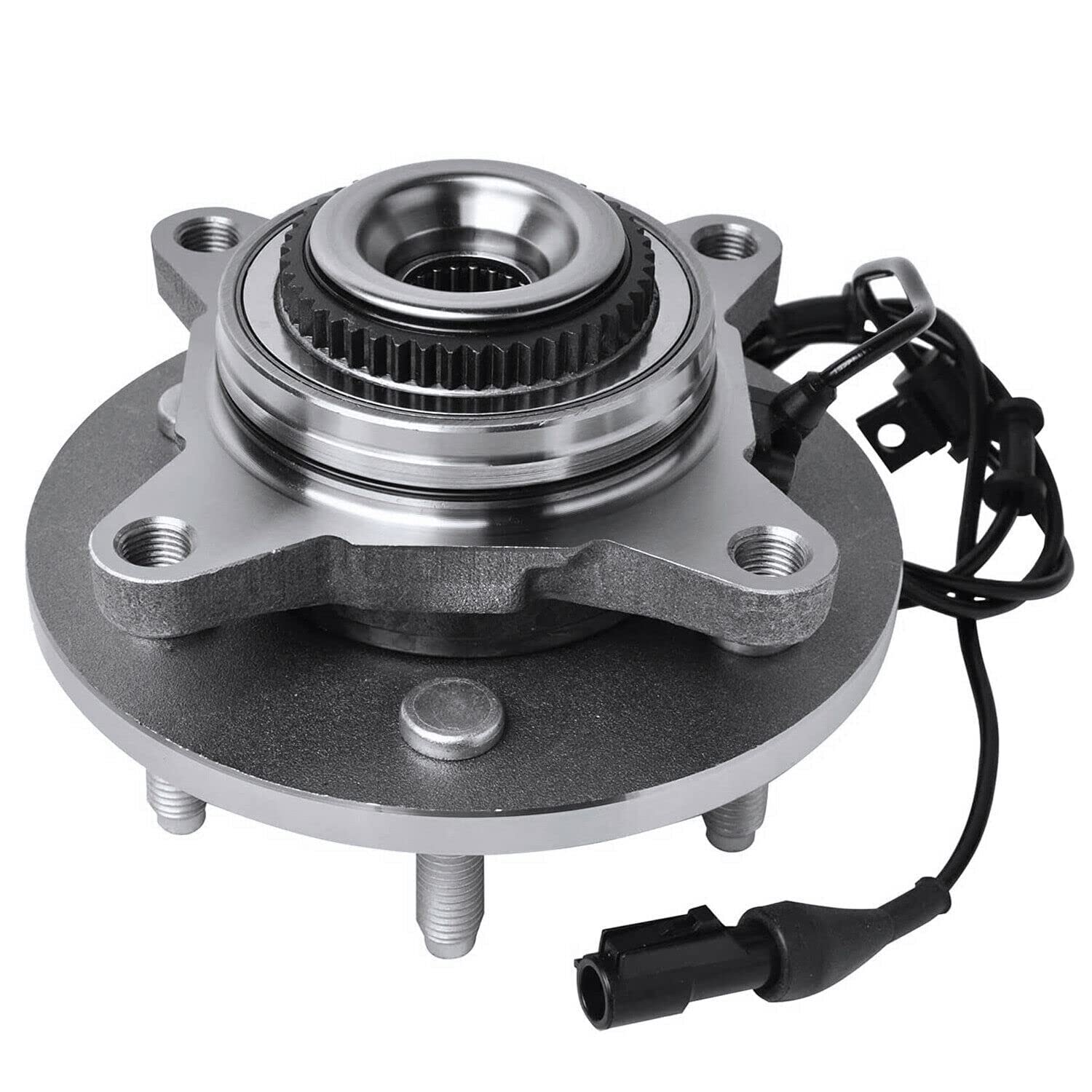 Detroit Axle 4WD Front Wheel Bearing Hub Kit for Ford F-150 Expedition & Lincoln Mark LT Navigator - 2 Wheel Bearings & Hubs with 24 Lug Nuts - Perfect for Off-Roading, Towing, and Heavy-Duty Truck Maintenance