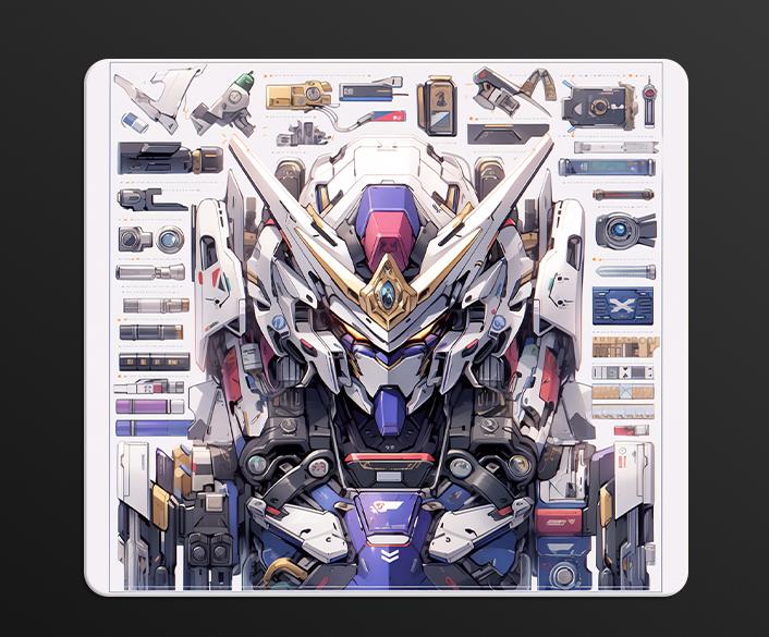 Premium Tempered Glass Mouse Pad - Ultra Smooth Surface for Gaming & Office Use - Non-Slip Base - Large Size (17
