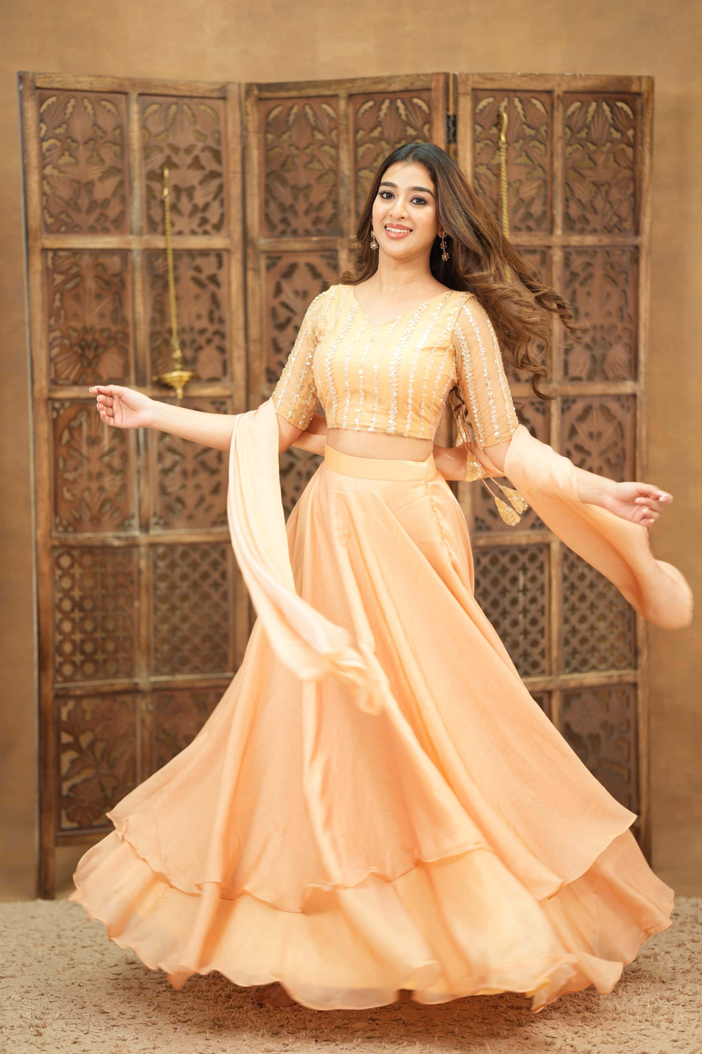 DD739 Yazhini Premium Designer Crop Top and Skirt Set - Trendy Women's Fashion for Parties, Dates & Casual Wear