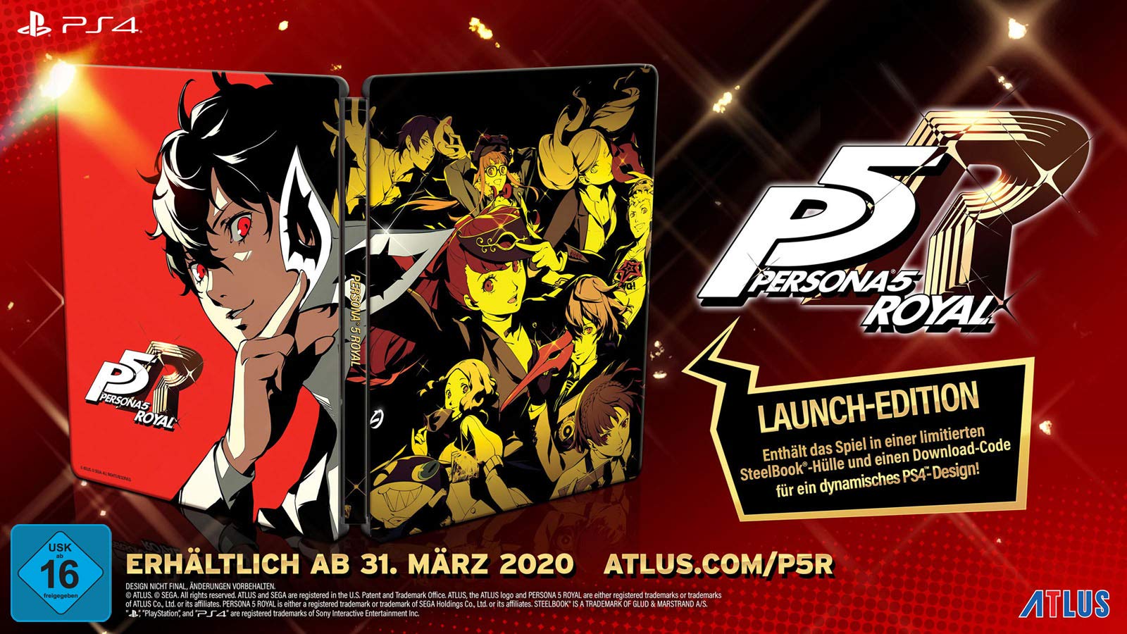 Persona 5 Royal Launch Edition for PlayStation 4 - JRPG Game with Enhanced Content | Perfect for Anime Fans & RPG Lovers