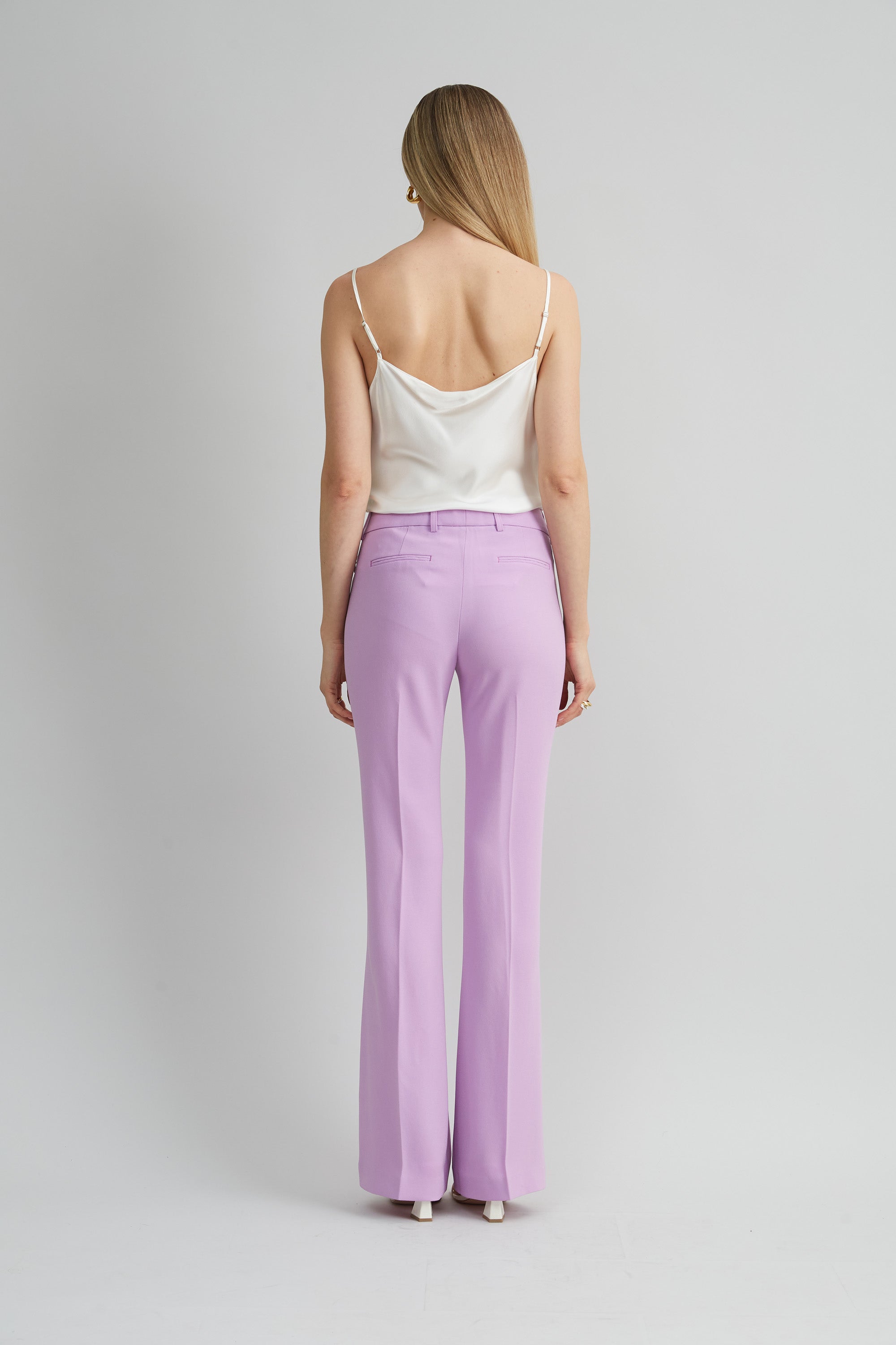 Women's Fit & Flare Pants - High Waisted Stretchy Bootcut Trousers for Work & Casual Wear | Perfect for Office, Date Night & Everyday Outfits