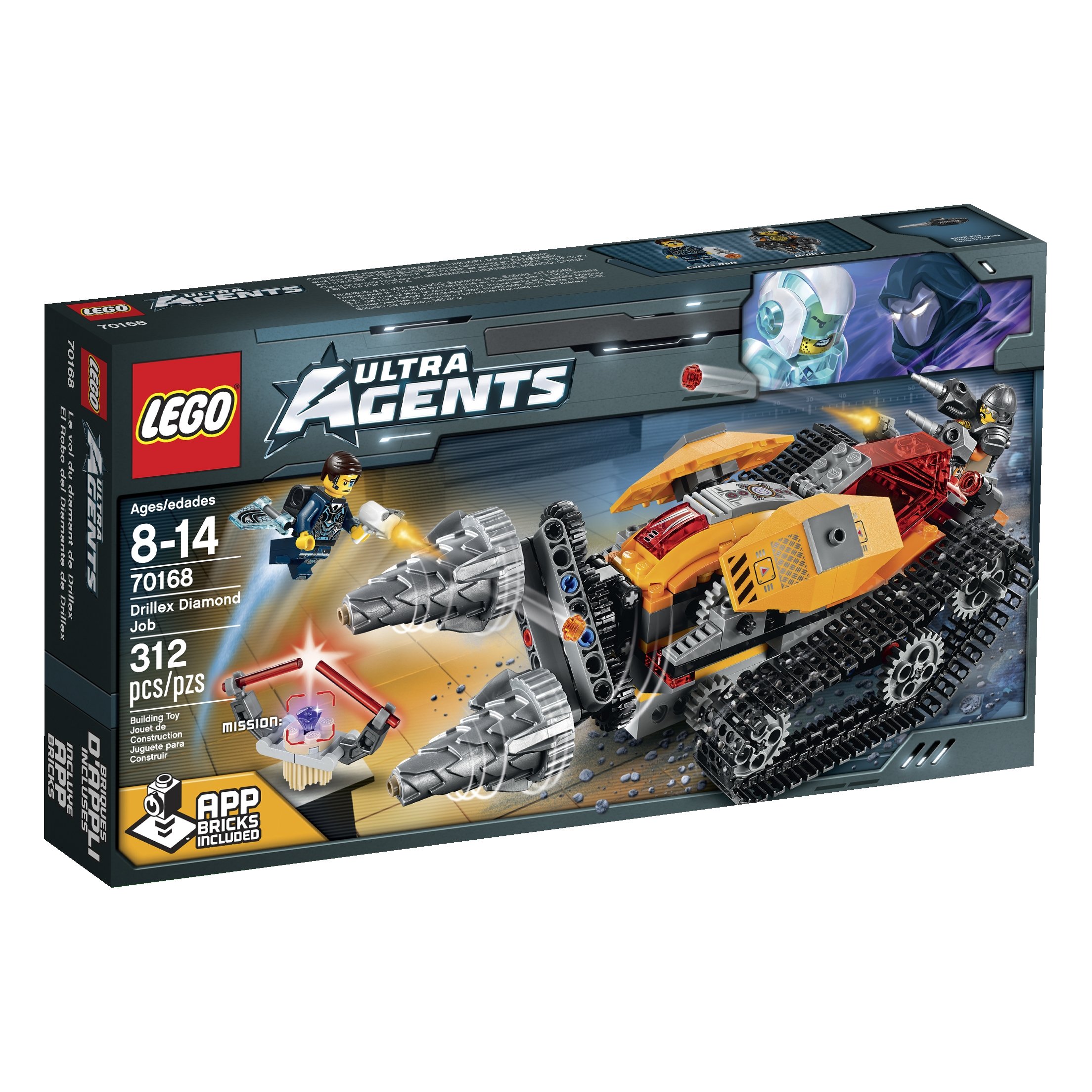 LEGO Ultra Agents Drillex Diamond Job Toy Building Set - STEM Learning & Creative Play for Kids Ages 7+ | Perfect for Birthday Gifts & Interactive Playtime