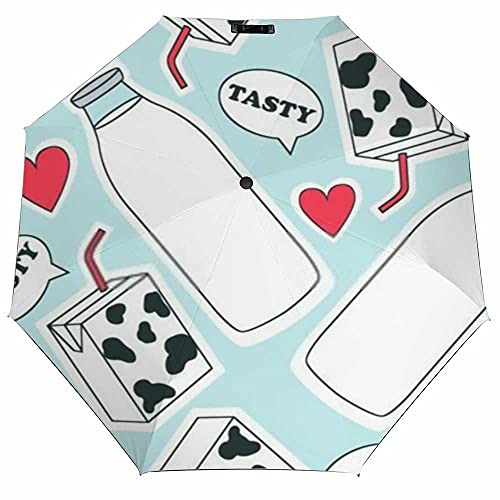 Pattern Colored Hearts Cute Bottles Milk