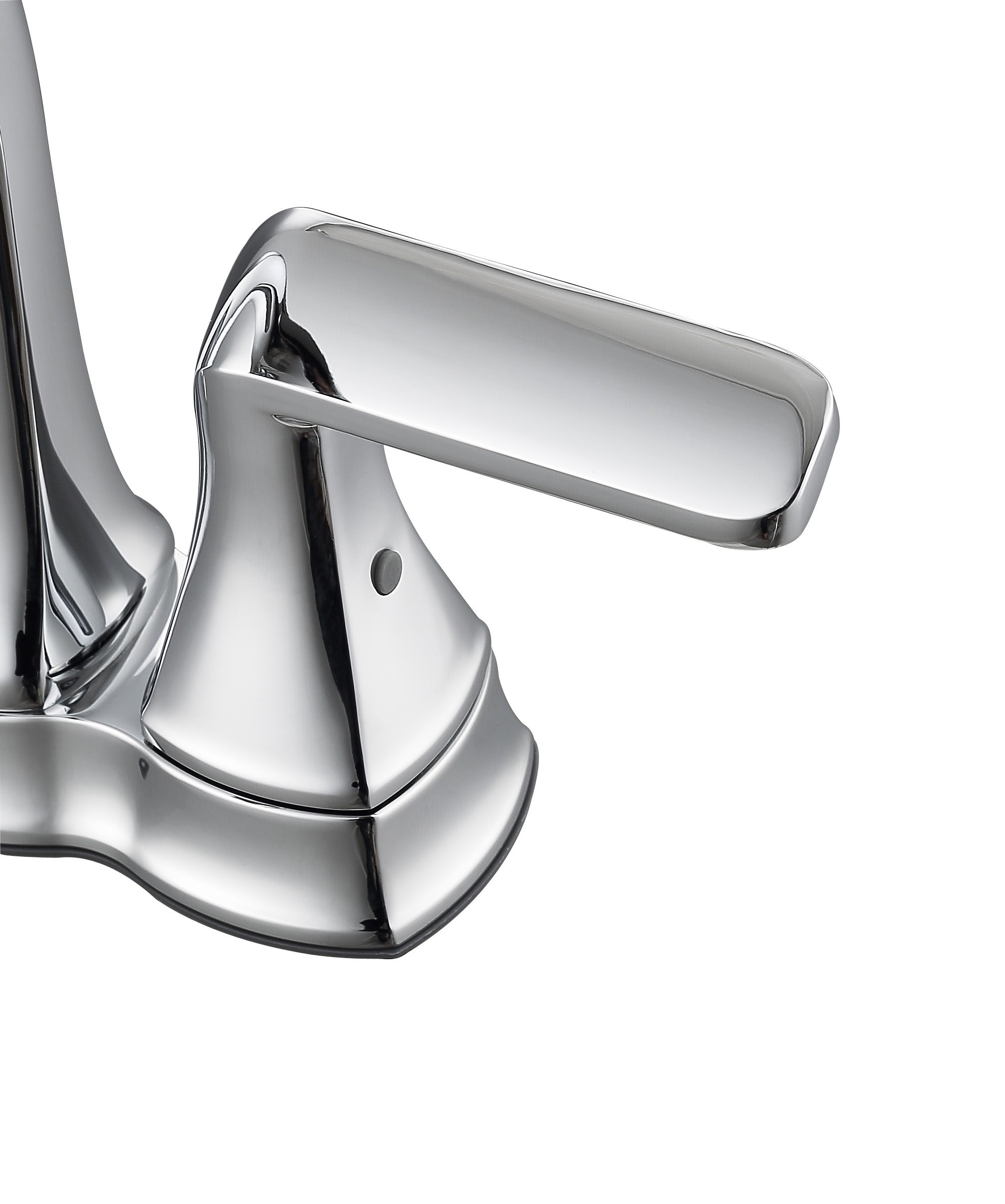 Arezzo Deck Mount Bathroom Faucet - Chrome Finish Single Handle Bathroom Sink Faucet for Vanity, Powder Room & Guest Bath Installation