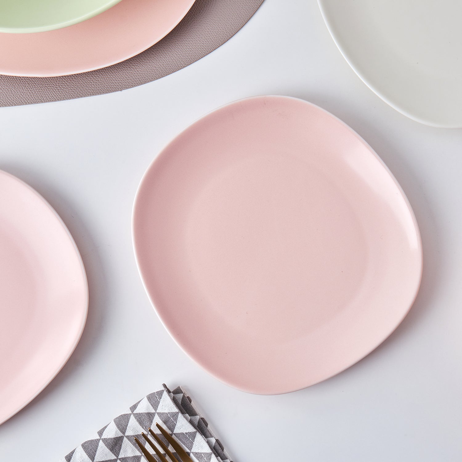 Delilah Porcelain Salad Plate Set of 6 - Elegant Dinnerware for Fine Dining, Parties & Home Decor | Dishwasher Safe & Chip Resistant