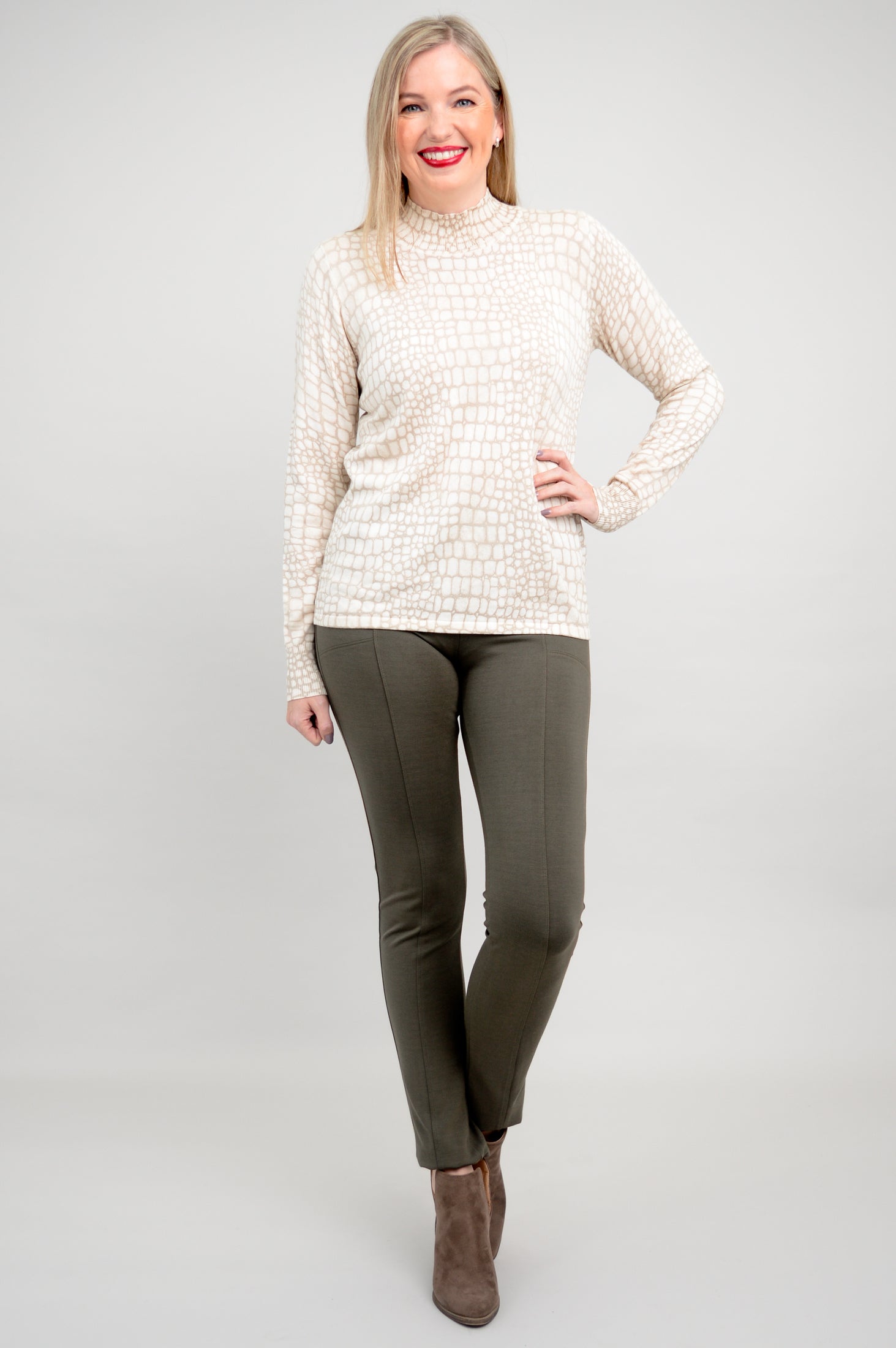 Cameron Sweater | Croco Tana Bamboo Cotton Blend | Cozy & Stylish Pullover | Perfect for Fall & Winter Outfits | Final Sale