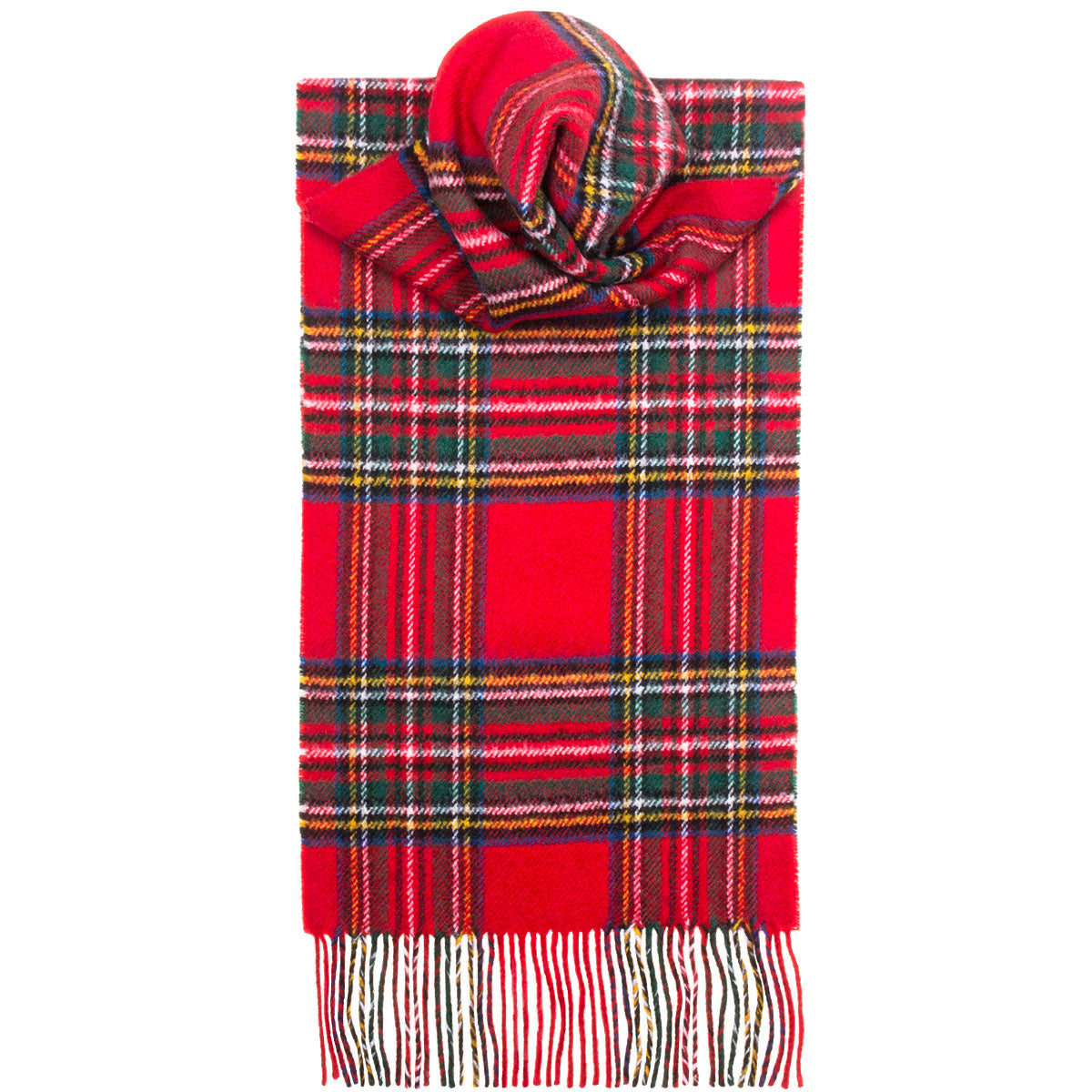 Stewart Royal Modern Tartan Scarf - Premium Wool Plaid Wrap for Men & Women - Perfect for Winter, Fall Fashion & Outdoor Activities