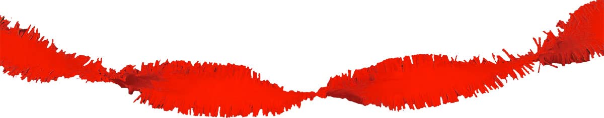 6m Red Rotary Christmas Garland - Festive Holiday Decor for Tree, Fireplace & Indoor/Outdoor Use