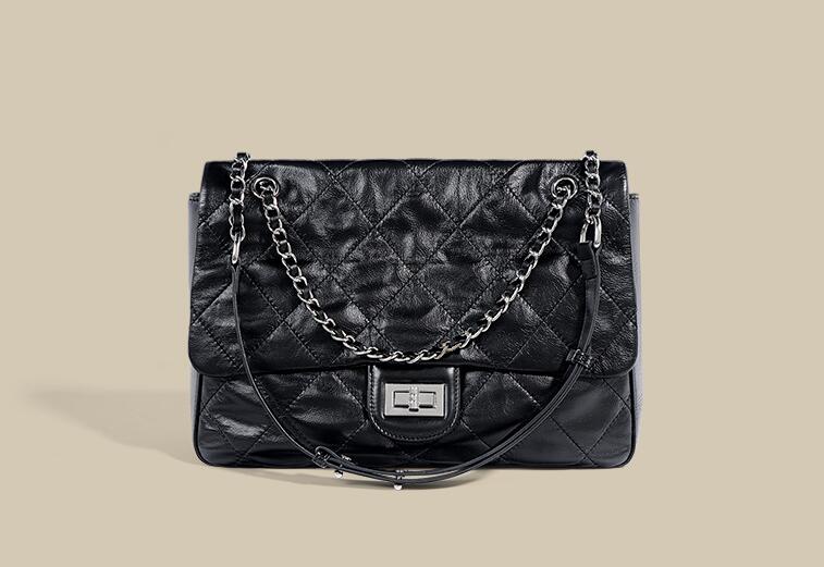 Stylish Designer Women's Black Leather Tote Handbag - Fashionable Work Bag & Everyday Purse for Office, Travel & Shopping