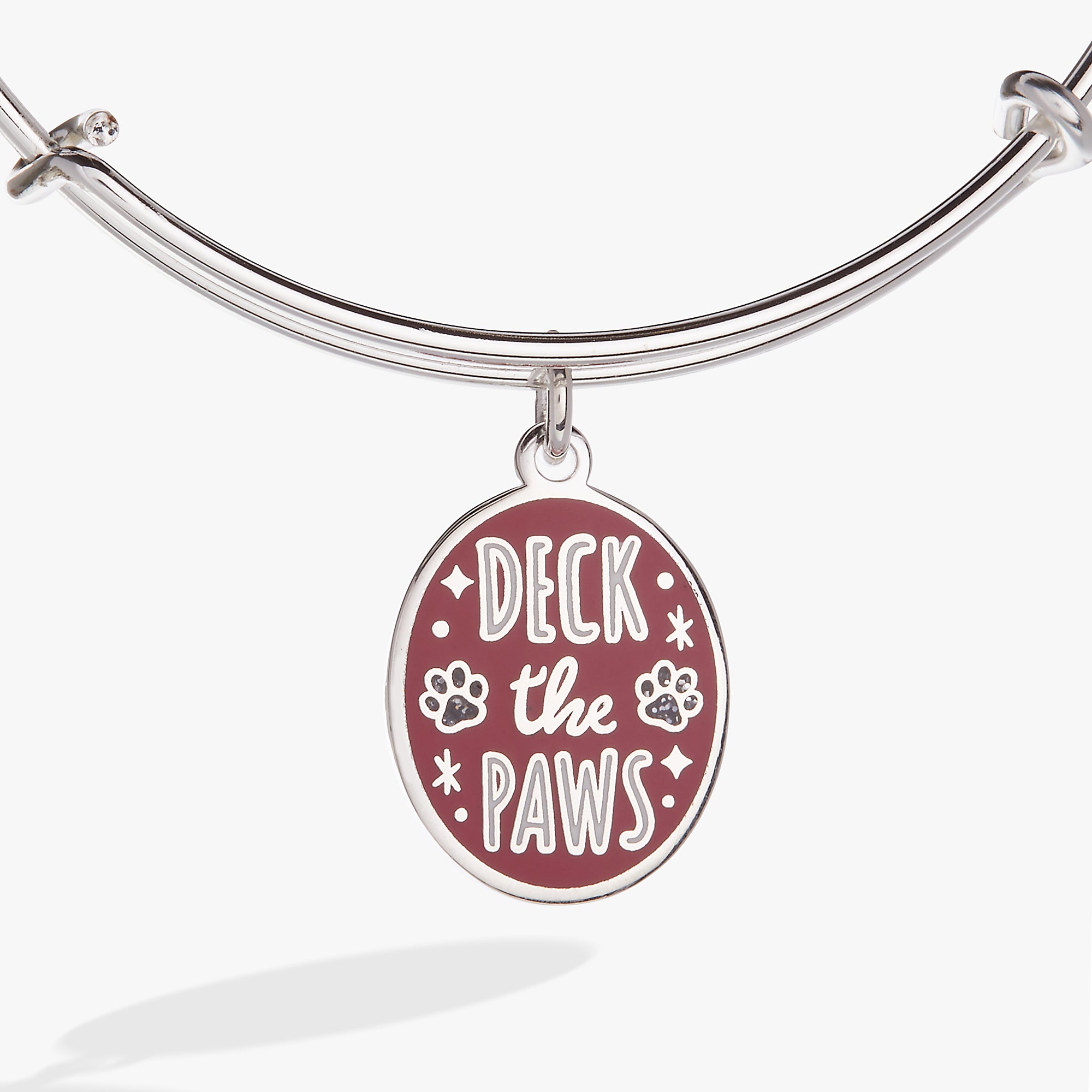 Deck the Paws Charm Bangle - Stylish Pet Jewelry for Dogs - Perfect for Special Occasions & Daily Wear