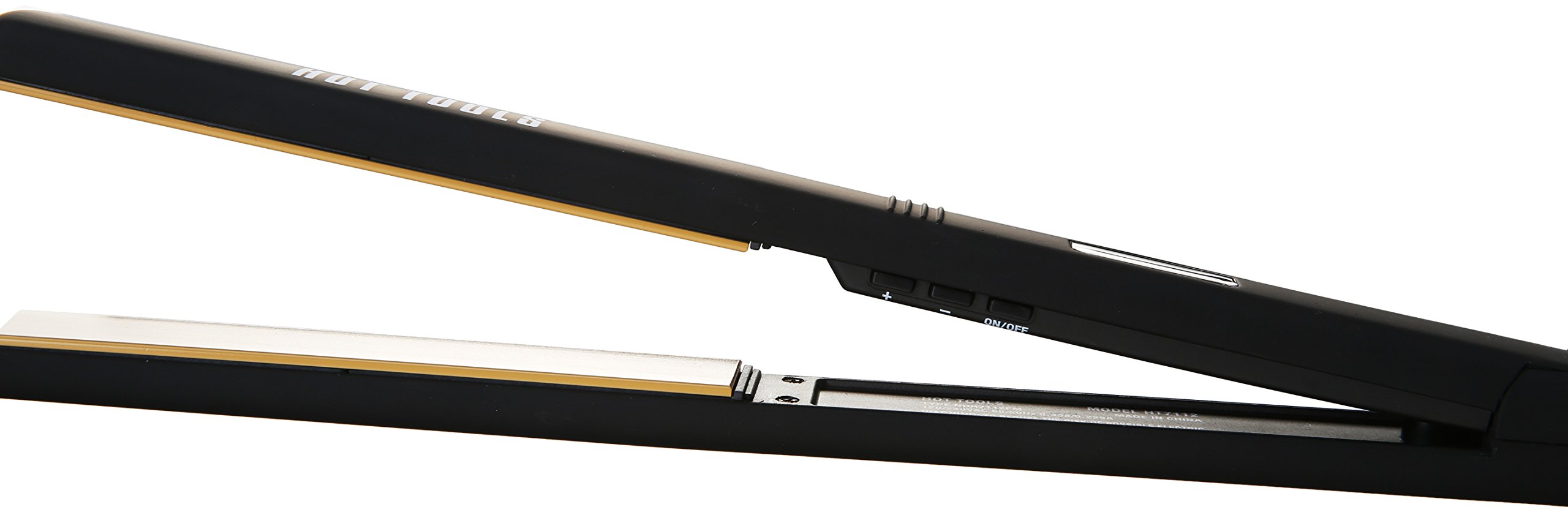 Best HOT TOOLS 1 Inch Flat Iron with Extra Long Plates - Professional Hair Straightener for Smooth, Shiny Styles at Home & Salon Use
