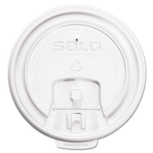SLOLB3081 - 50 Pack Hot Cup Lids, Disposable Coffee Cup Lids for 12oz/16oz Paper Cups, Leak-Proof & BPA-Free - Perfect for Coffee Shops, Offices, and Takeout Drinks