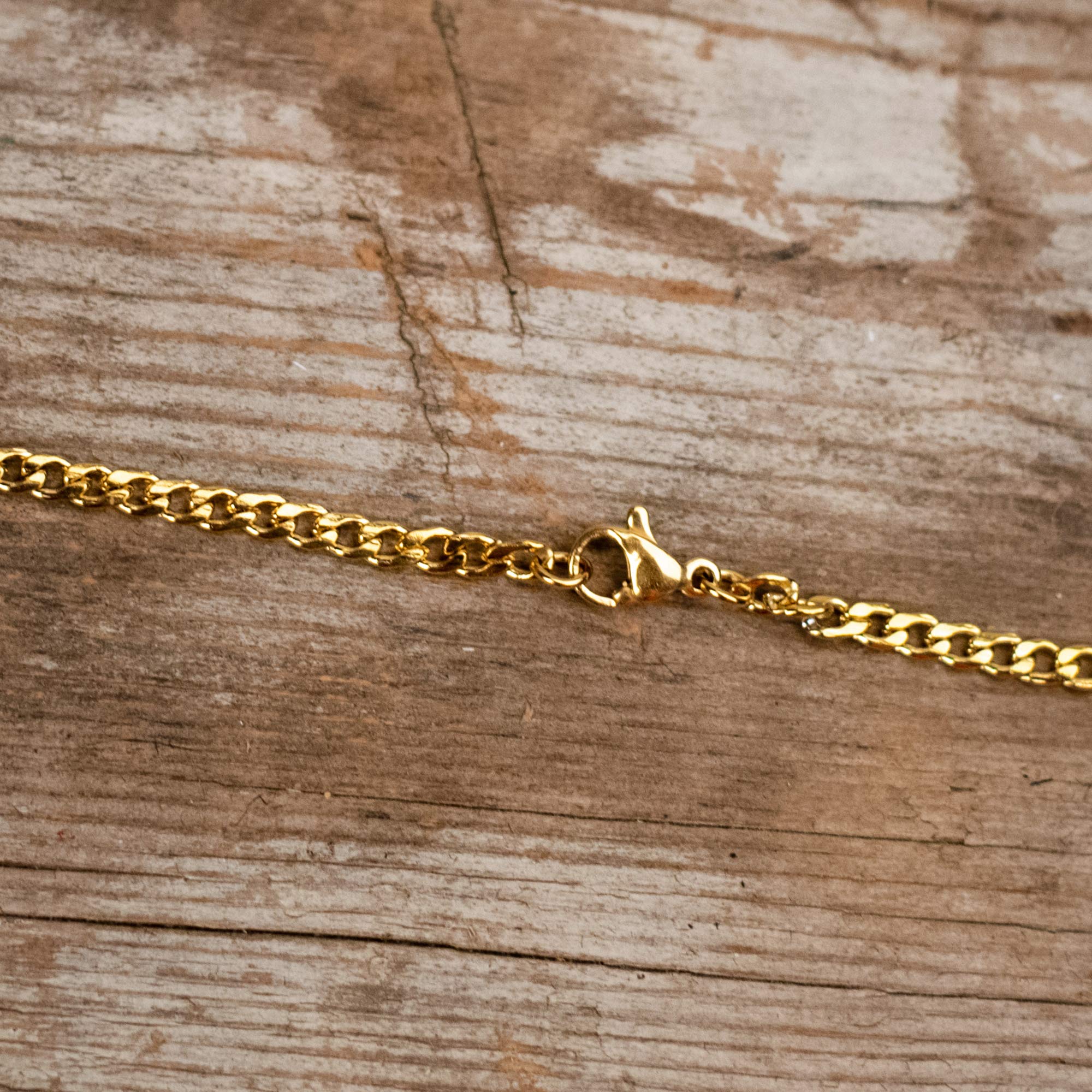 Dickson's Box Cross Pendant Necklace for Men - 24 Inch Gold Plated Stainless Steel Chain with Jewelry Gift Box - Perfect for Everyday Wear, Gifts & Religious Occasions