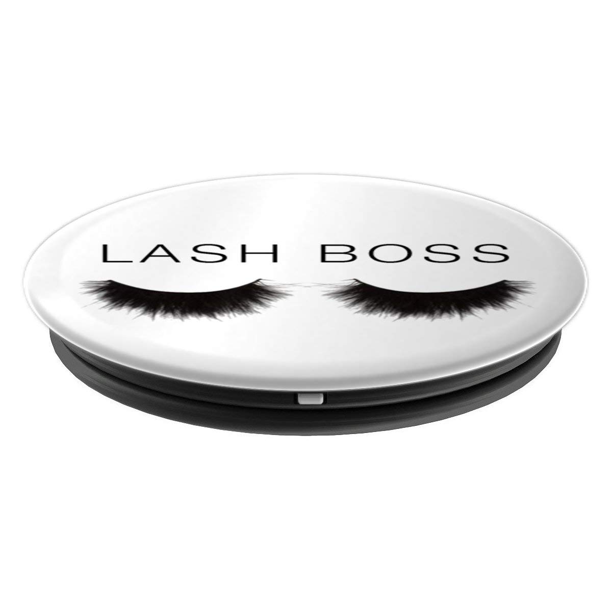 Lash Boss White Eyelash Queen Mascara & Cute PopSockets PopGrip - Swappable Phone & Tablet Grip for Makeup Lovers & Tech Enthusiasts