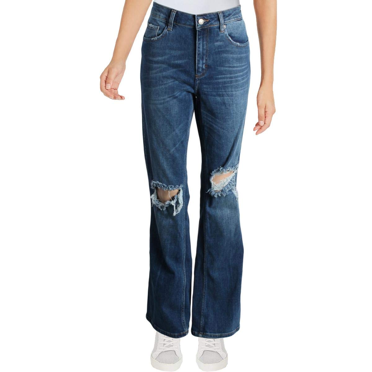 Free People Women's Authentic Flared Jeans - High Waist Bootcut Denim Pants for Casual & Boho Style | Perfect for Everyday Wear, Date Nights & Music Festivals