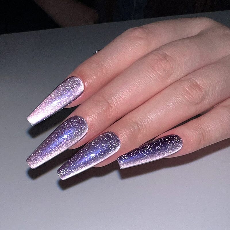 Reflective Moonlight Cat Magnetic Gel - 10ml Nail Polish for Night Glow & UV Protection - Perfect for Parties, Halloween & Nail Art Designs