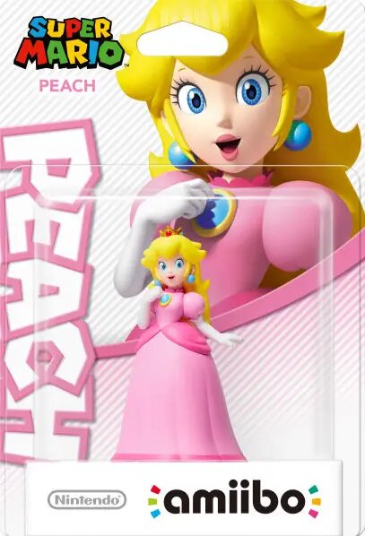 Super Mario Peach amiibo Figure - Nintendo Compatible for Switch, Wii U & 3DS - Collectible Character for Gaming & Display - Perfect for Mario Fans & Nintendo Collectors