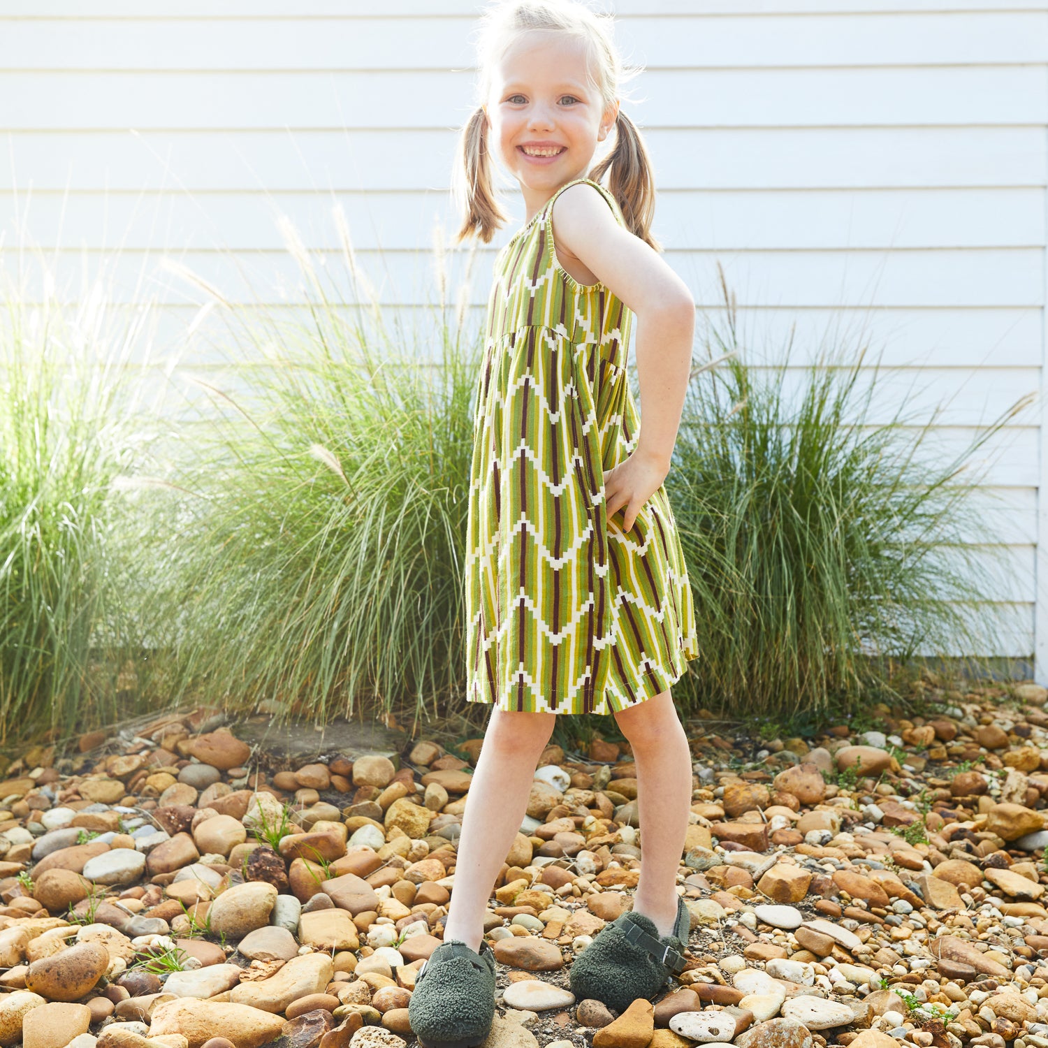 Nisha Girls' Floral Summer Dress - Cute & Comfortable Cotton Outfit for Toddlers & Kids | Perfect for Birthday Parties, School Events & Family Photos