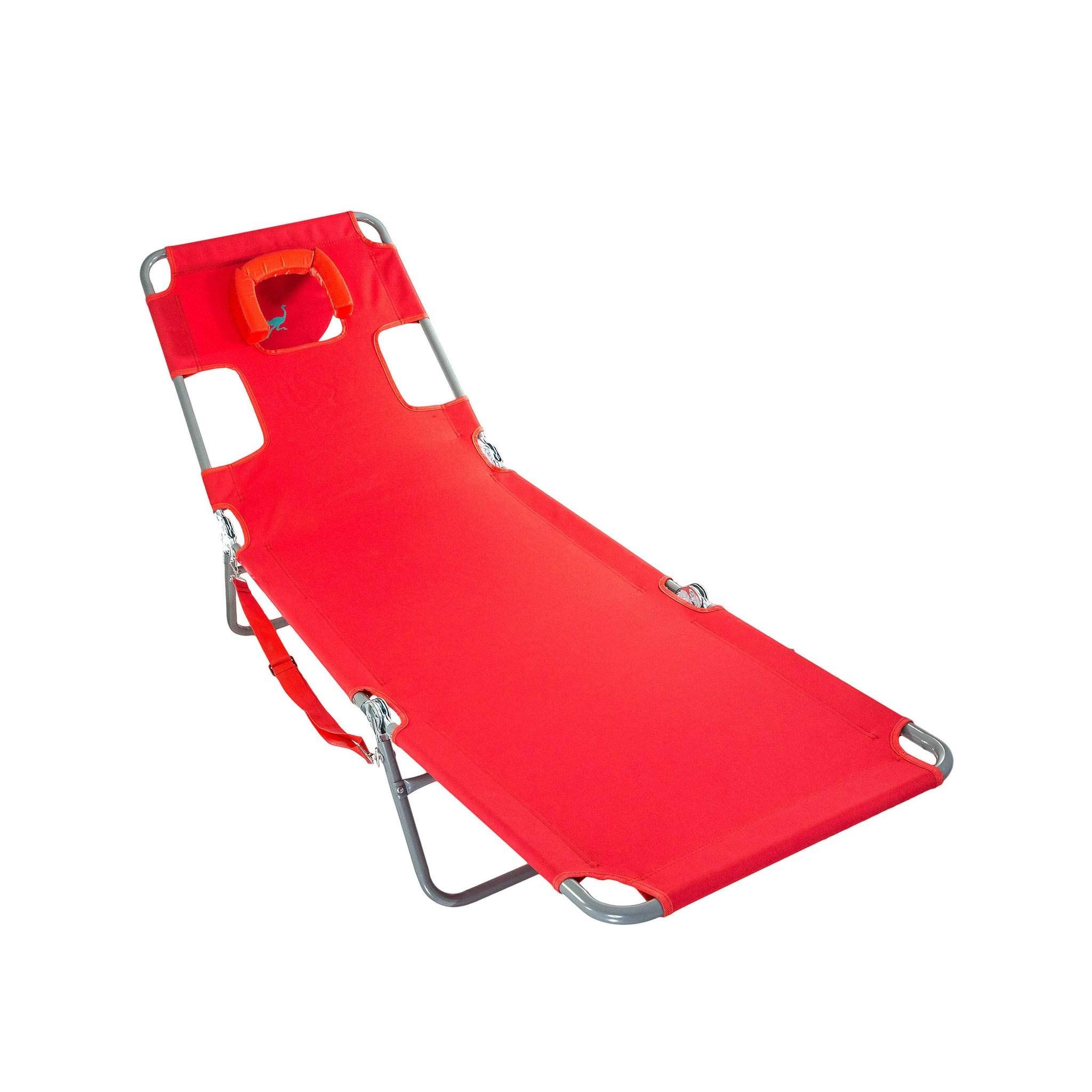 Premium Ostrich Chaise Lounge - Foldable & Portable Sun Lounger for Poolside, Beach, and Outdoor Relaxation (2 Pack) - Perfect for Backyard, Patio, and Vacation Use