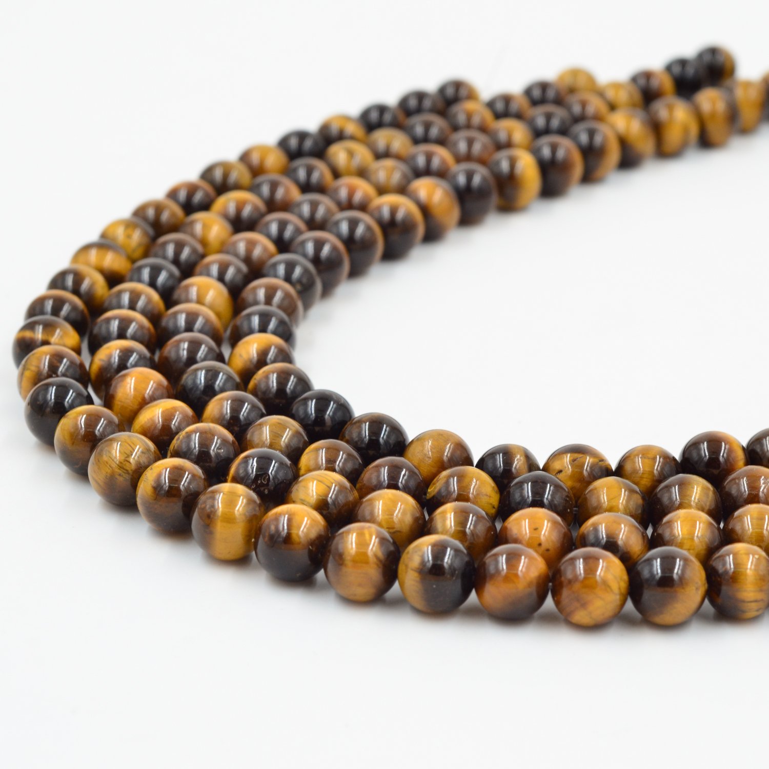 Tiger Eye Natural Gemstone Loose Beads 12mm - High Quality Crystal Energy Stone for Jewelry Making, Healing & Chakra Balancing | DIY Bracelets, Necklaces & Spiritual Crafts