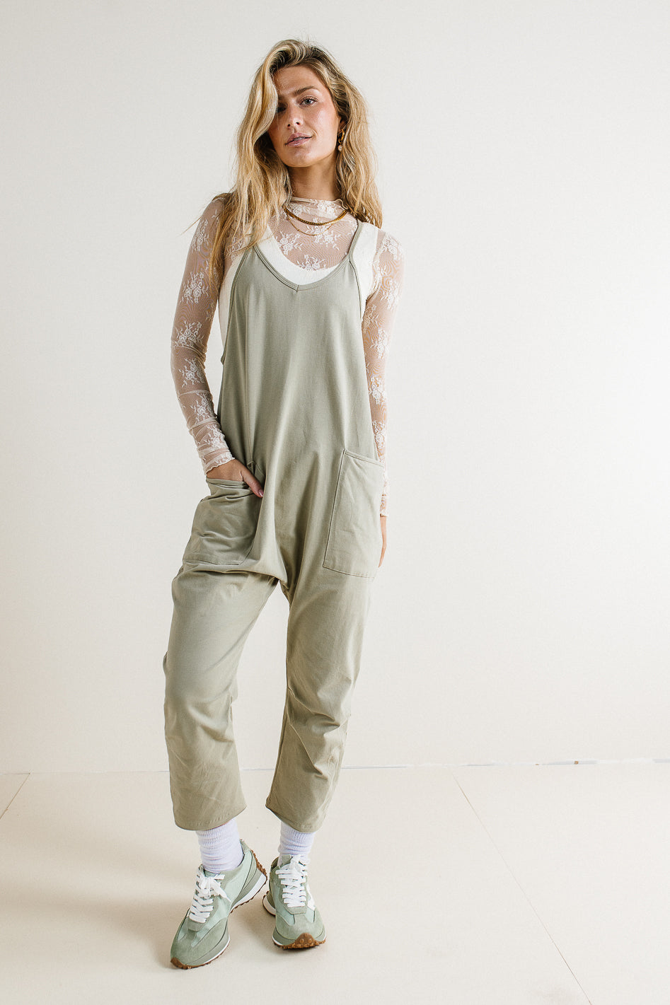 Don't Stop Onesie in Sage Green - Soft Baby Bodysuit for Boys & Girls | Perfect for Playtime, Lounging & Photo Shoots - FINAL SALE