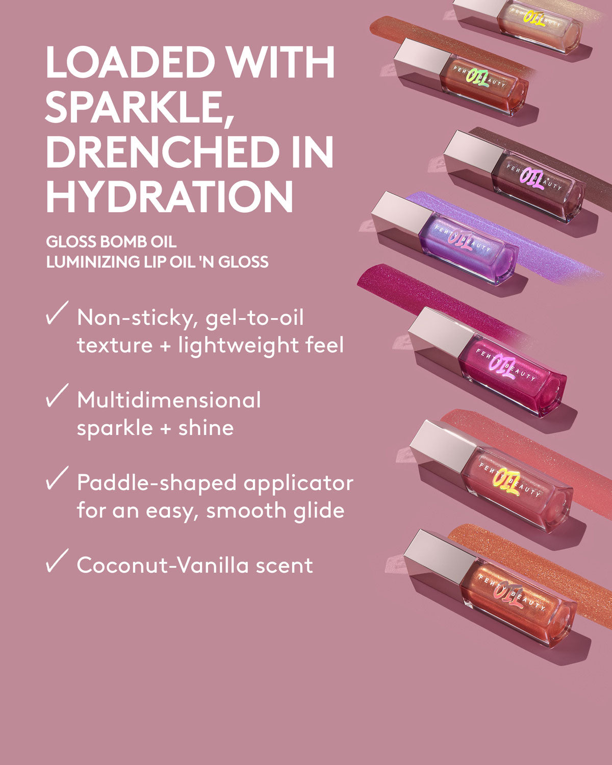 Miss Jellyfish Gloss Bomb Oil Luminizing Lip Oil 'N Gloss - Hydrating Shine & Plump Effect for Day & Night Wear - Perfect for Date Night, Parties & Everyday Glam
