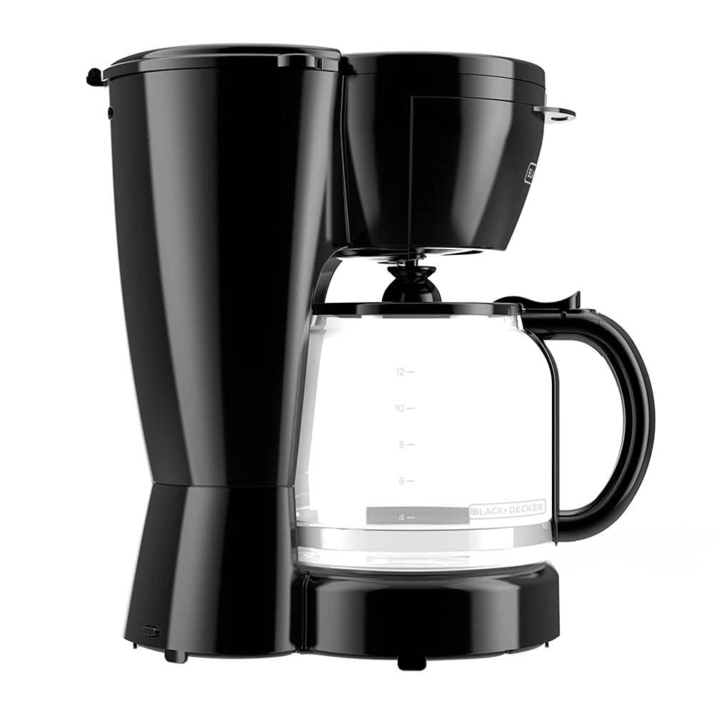 Black & Decker CM0910BKD 12-Cup Programmable Coffee Maker with Auto Shut-Off - Black - Perfect for Home, Office & Dorm Use